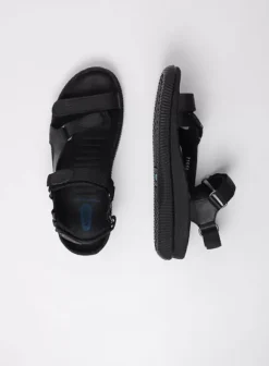 Sandalen|Wolky Energy Lady zwart gevet leer