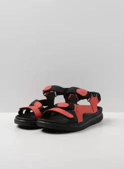 Sandalen|Wolky Energy Lady rood gevet leer
