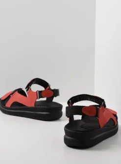 Sandalen|Wolky Energy Lady rood gevet leer