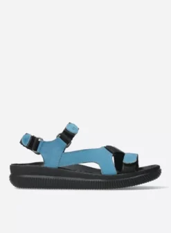 Sandalen|Wolky Energy Lady jeans gevet leer