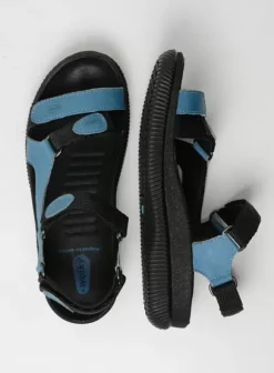 Sandalen|Wolky Energy Lady jeans gevet leer