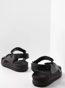 Sandalen voor heren|Wolky Energy Men zwart gevet leer