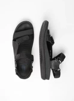 Sandalen voor heren|Wolky Energy Men zwart gevet leer