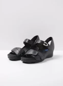 Sandalen|Wolky Epoch zwart leer