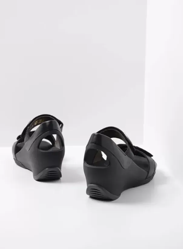 Sandalen|Wolky Epoch zwart leer