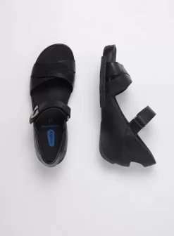 Sandalen|Wolky Epoch zwart leer