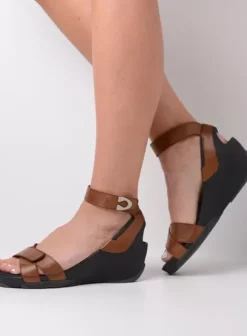 Sandalen|Wolky Era cognac leer