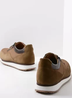 Veterschoenen|Sneakers|Wolky e-Runner taupe combi leer