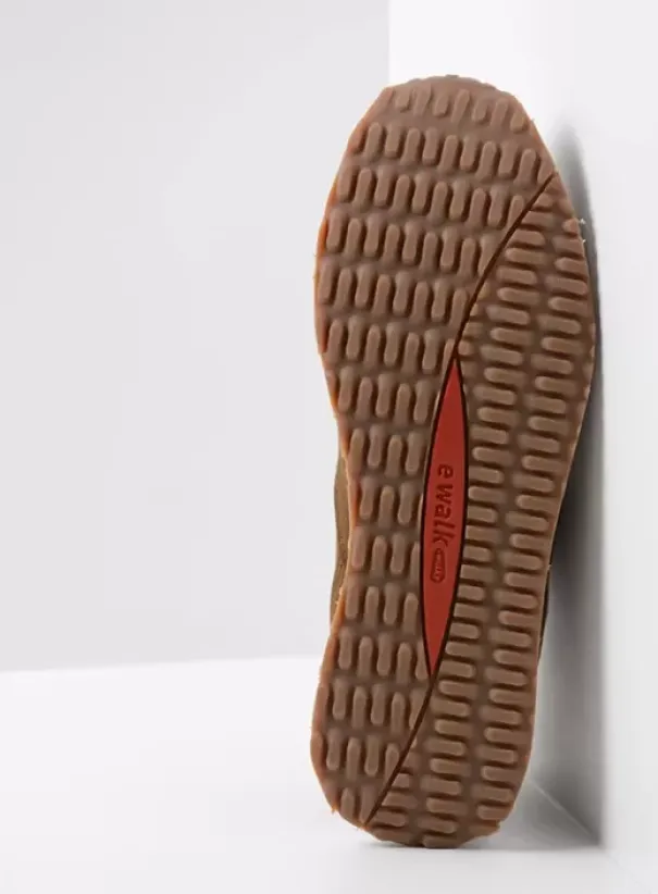 Veterschoenen|Sneakers|Wolky e-Runner taupe combi leer