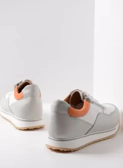 Veterschoenen|Sneakers|Wolky e-Runner wit/gebroken wit leer