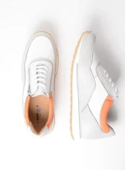 Veterschoenen|Sneakers|Wolky e-Runner wit/gebroken wit leer
