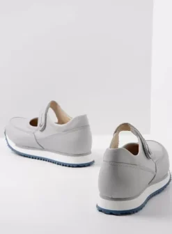 Bandschoenen|Wandelschoenen|Wolky e-Step lichtgrijs/atlantisch blauw leer
