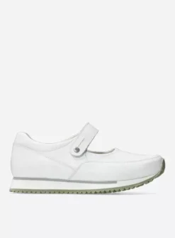 Bandschoenen|Wandelschoenen|Wolky e-Step wit/lichtgroen leer