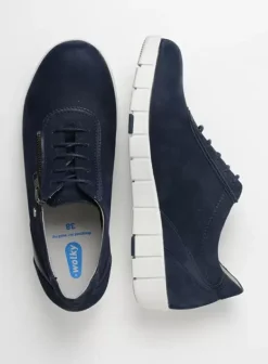 Hallux Valgus|Veterschoenen|Wolky Etosha HV blauw-zomer nubuck