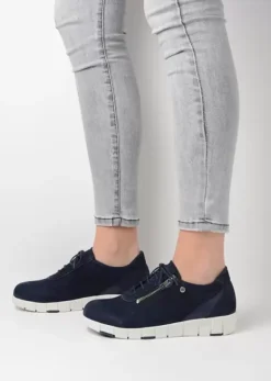 Hallux Valgus|Veterschoenen|Wolky Etosha HV blauw-zomer nubuck
