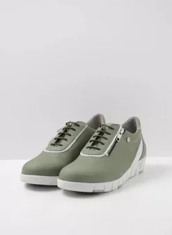 Hallux Valgus|Veterschoenen|Wolky Etosha HV lichtgroen nubuck