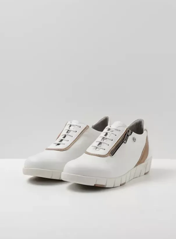 Hallux Valgus|Veterschoenen|Wolky Etosha HV wit/beige leer