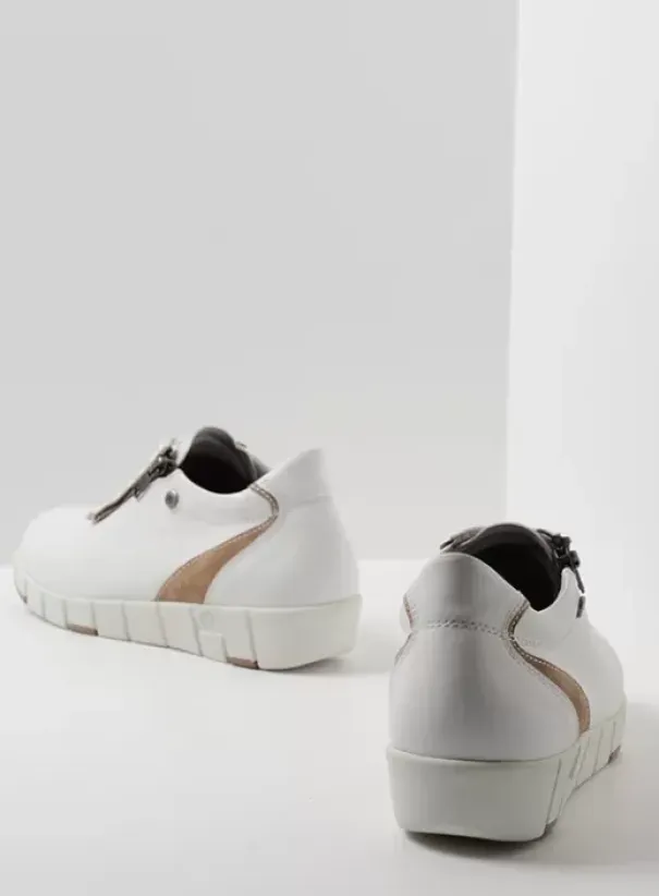 Hallux Valgus|Veterschoenen|Wolky Etosha HV wit/beige leer