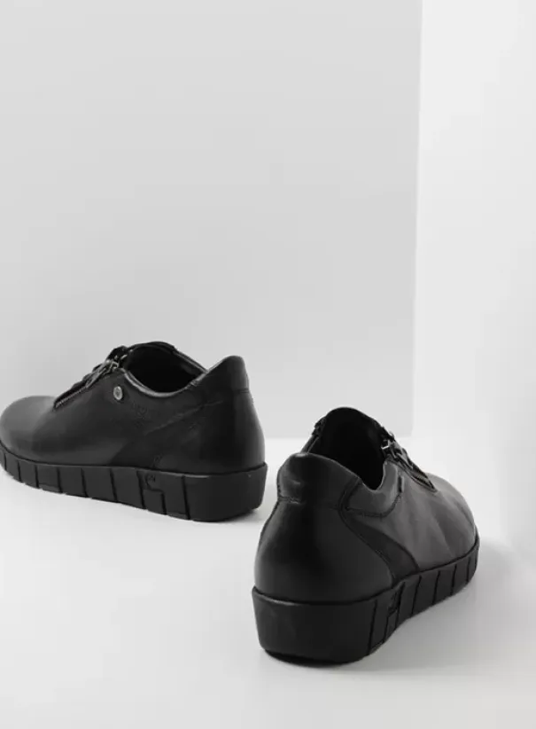 Hallux Valgus|Veterschoenen|Wolky Etosha HV zwart leer