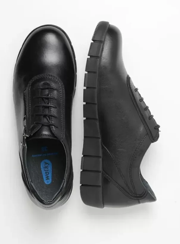 Hallux Valgus|Veterschoenen|Wolky Etosha HV zwart leer