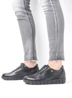 Hallux Valgus|Veterschoenen|Wolky Etosha HV zwart leer