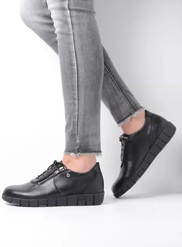 Hallux Valgus|Veterschoenen|Wolky Etosha HV zwart leer