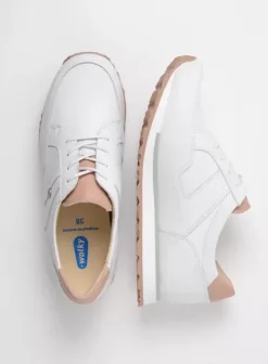 Wandelschoenen|Sneakers|Wolky e-Walk wit/nude leer