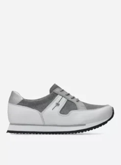 Wandelschoenen|Sneakers|Wolky e-Walk grijs/jeans leer