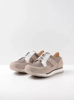 Wandelschoenen|Sneakers|Wolky e-Walk safari/brons leer