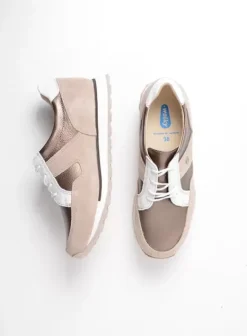 Wandelschoenen|Sneakers|Wolky e-Walk safari/brons leer