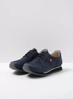 Wandelschoenen|Sneakers|Wolky e-Walk winterblauw stretch nubuck