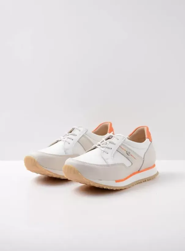 Wandelschoenen|Sneakers|Wolky e-Walk wit/gebroken wit leer