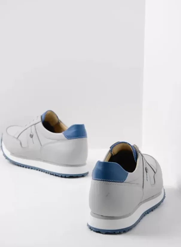 Wandelschoenen|Sneakers|Wolky e-Walk lichtgrijs/atlantisch blauw leer