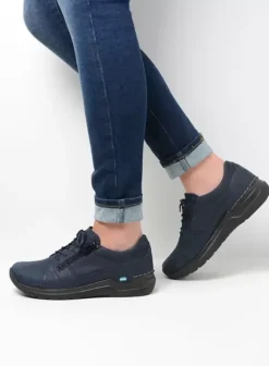 Hielspoor|Wandelschoenen|Wolky Feltwell blauw nubuck