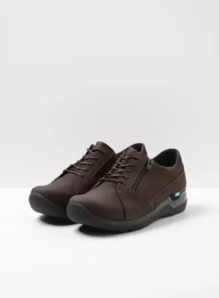 Hielspoor|Wandelschoenen|Wolky Feltwell donkerbruin nubuck