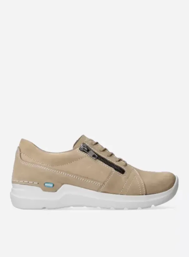 Hielspoor|Veterschoenen|Wolky Feltwell beige nubuck
