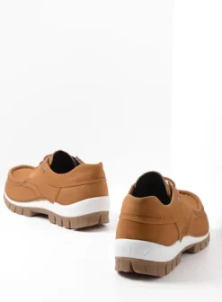 Veterschoenen|Wolky Fly cognac nubuck