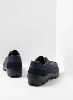 Veterschoenen|Wolky Fly blauw nubuck