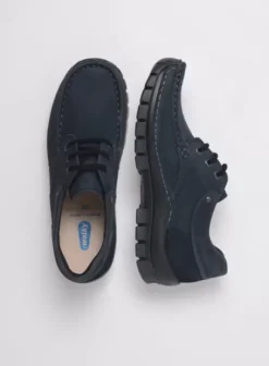 Veterschoenen|Wolky Fly blauw nubuck