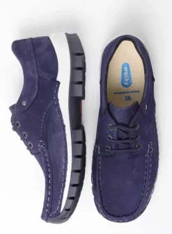 Veterschoenen|Wolky Fly paars nubuck