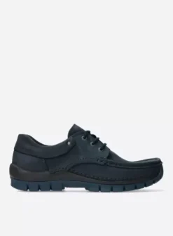Comfortschoenen|Veterschoenen|Wolky Fly men blauw nubuck