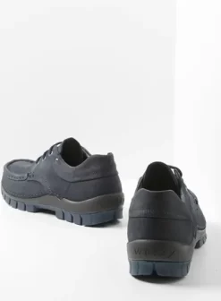 Comfortschoenen|Veterschoenen|Wolky Fly men blauw nubuck