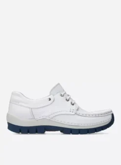 Veterschoenen|Voorjaar/zomer|Wolky Fly Summer wit/blauw leer