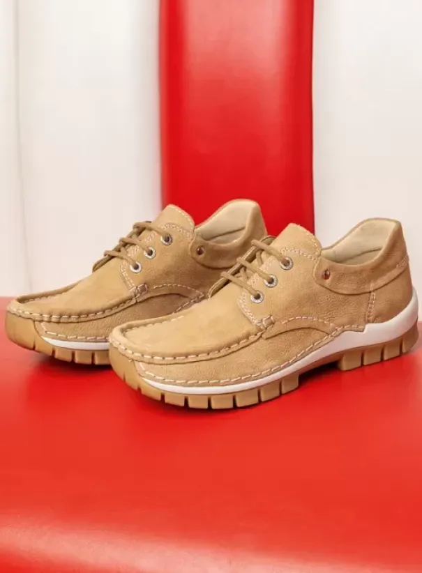 Veterschoenen|Wolky Fly Summer beige nubuck