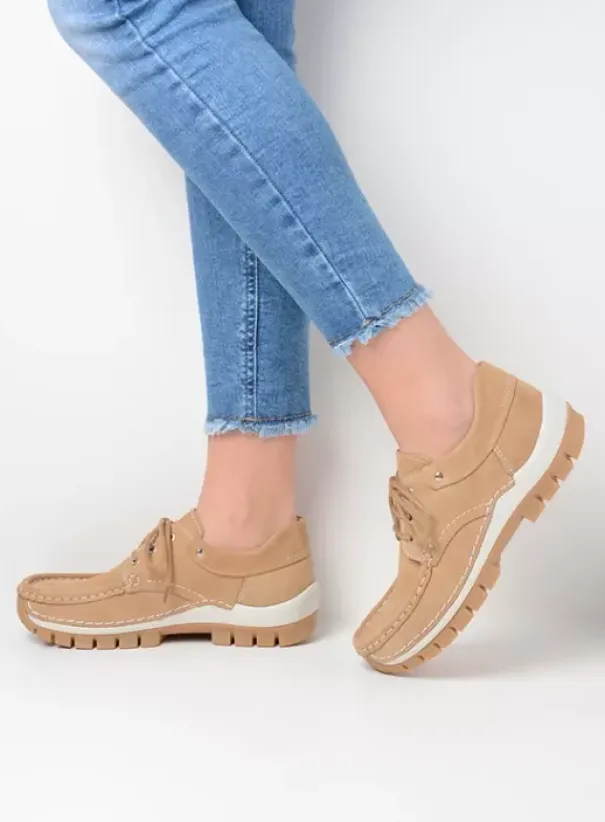 Veterschoenen|Wolky Fly Summer beige nubuck