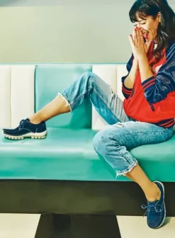 Veterschoenen|Wolky Fly Summer denim nubuck