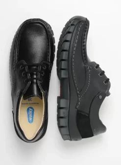 Veterschoenen|Wolky Fly Summer zwart leer