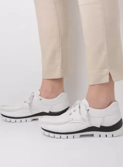 Veterschoenen|Voorjaar/zomer|Wolky Fly Summer wit/zwart leer