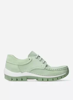 Veterschoenen|Wolky Fly Summer lichtgroen nubuck