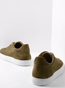 Veterschoenen|Sneakers|Wolky Forecheck donker taupe suede